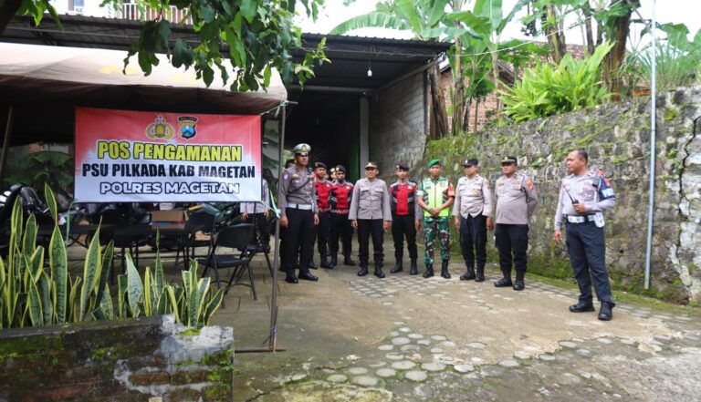 Polisi Siagakan Ratusan Personel dan BKO Brimob untuk Amankan PSU Pilkada Magetan