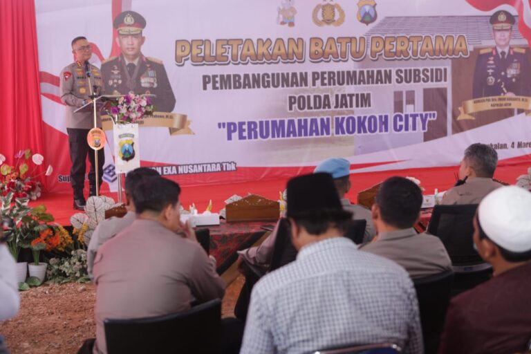 Kapolda Jatim Laksanakan Groundbreaking Perumahan Bersubsidi untuk Anggota Polri