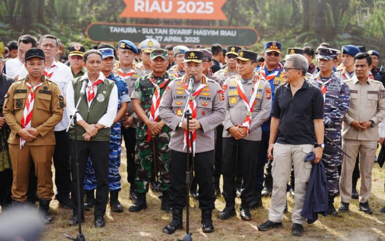 Kapolri Pimpin pembukaan Jambore Karhutla Riau 2025: pemuda ujung tombak penjaga kelestarian lingkungan