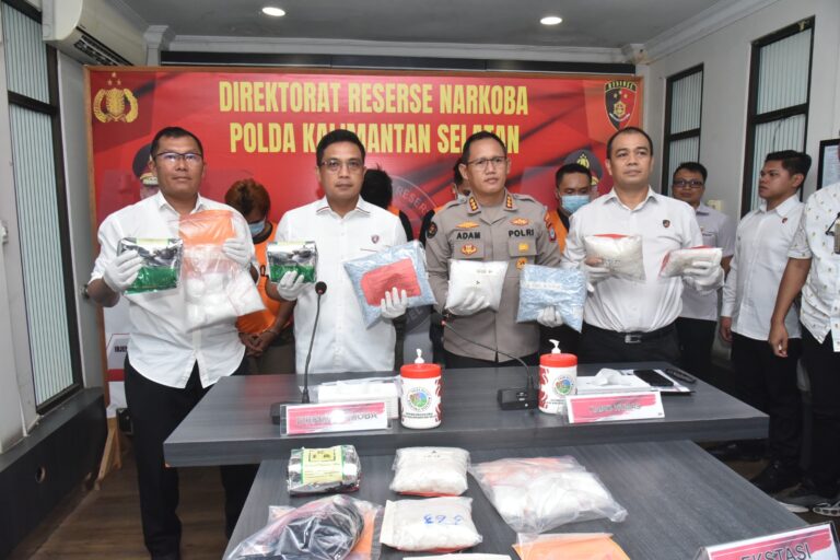 Polda Kalsel Bongkar Jaringan Narkoba Terafiliasi Fredy Pratama