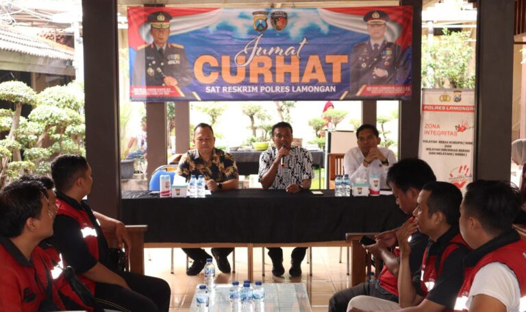 Polres Lamongan Gelar Jumat Curhat Bahas Maraknya Order Fiktif dan Keamanan Pengiriman