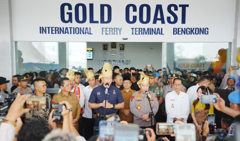 Peresmian Pelabuhan Gold Coast Bengkong, Kapolri Tekankan Pentingnya Kolaborasi Lembaga Cegah TPPO-PMI Ilegal