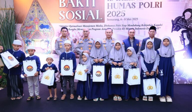 Rakernis Humas Polri 2025 Dibuka dengan Bakti Sosial dan Bakti Kesehatan di Akpol Semarang