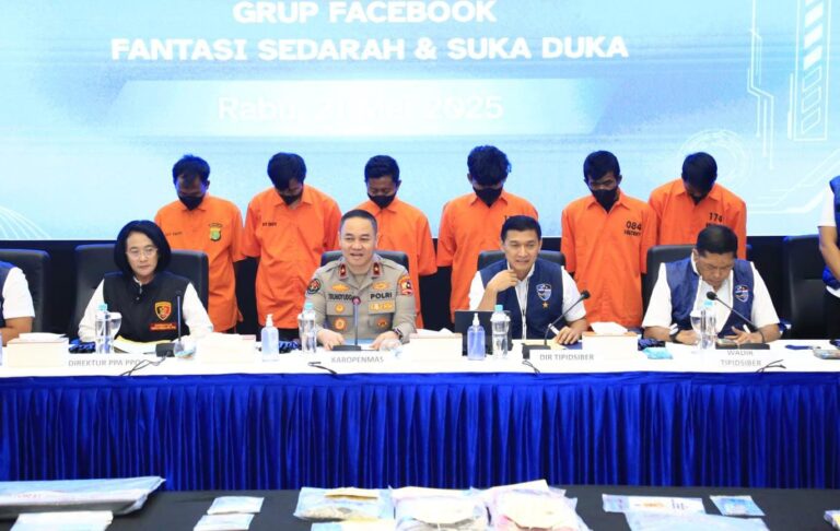 Bareskrim Polri Ungkap Grub Facebook Penyebar Pornografi Anak, Enam Tersangka Ditangkap