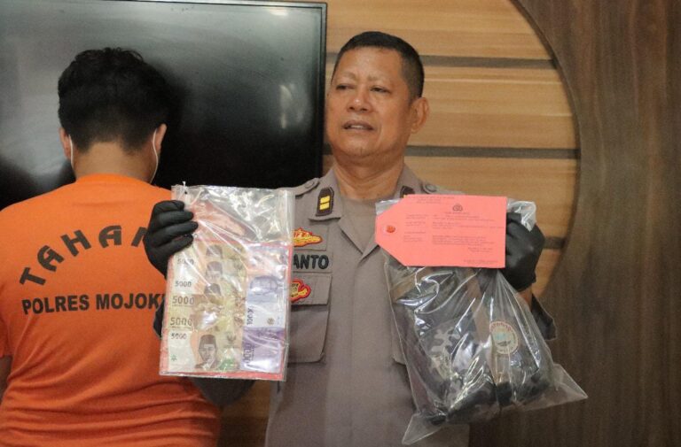 Polres Mojokerto Berhasil Menangkap DPO Preman Kampung yang Keroyok Pegawai PLN