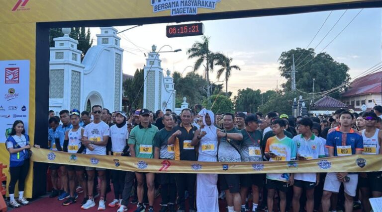 Semarak Fun Run Wujud Sinergitas TNI-Polri Bersama Masyarakat Peringati Hari Bhayangkara ke-79 di Magetan
