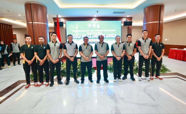 Kapolda Jatim Lepas 24 Personel Ikuti Kejuaraan Internasional World Police And Fire Games Open Tournament di Amerika Serikat