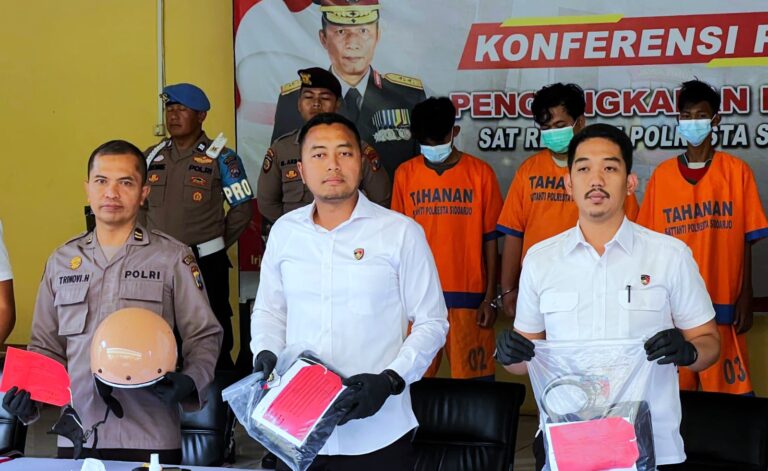 Polisi Amankan Tujuh Pelaku Pengeroyokan di Depan Pabrik Gula Candi Sidoarjo