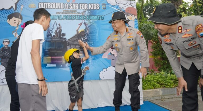 Polisi Hadir untuk Anak Negeri: Outbound Ceria Polrestabes Surabaya Warnai Hari Bhayangkara ke-79