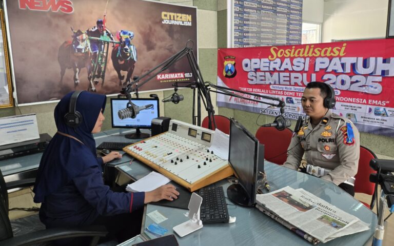 Operasi Patuh Semeru 2025 Polres Pamekasan Gandeng Media Sosialisasikan Keselamatan Berkendara