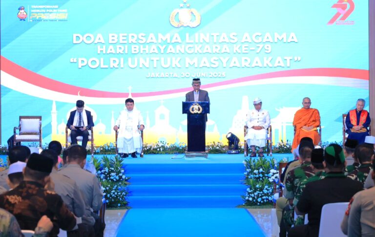 Kebersamaan dalam Doa: Polri Gelar Doa Bersama Lintas Agama Sambut Hari Bhayangkara ke-79