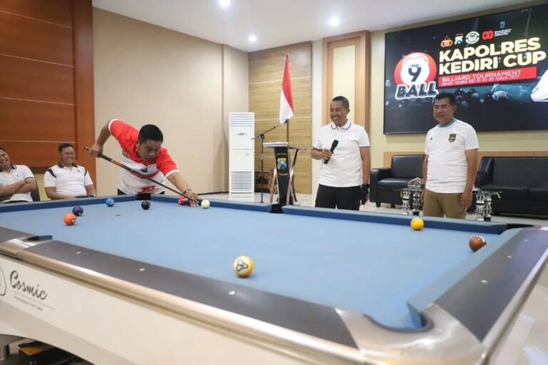 Peringati HUT Kemerdekaan RI ke -80 Polres Kediri Gelar Billiard Tournament tahun 2025