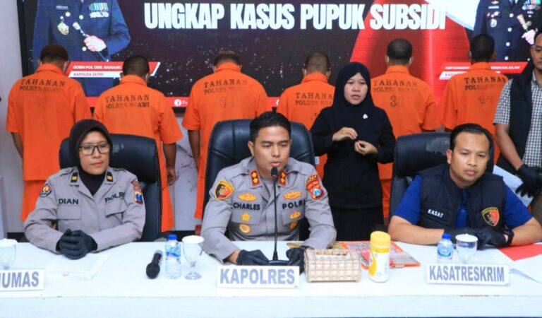 Polres Ngawi Berhasil Ungkap Upaya Penjualan Ilegal 17,8 Ton Pupuk Bersubsidi