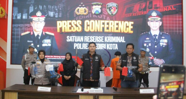 Polres Kediri Kota Amankan Lima Tersangka Pengeroyokan