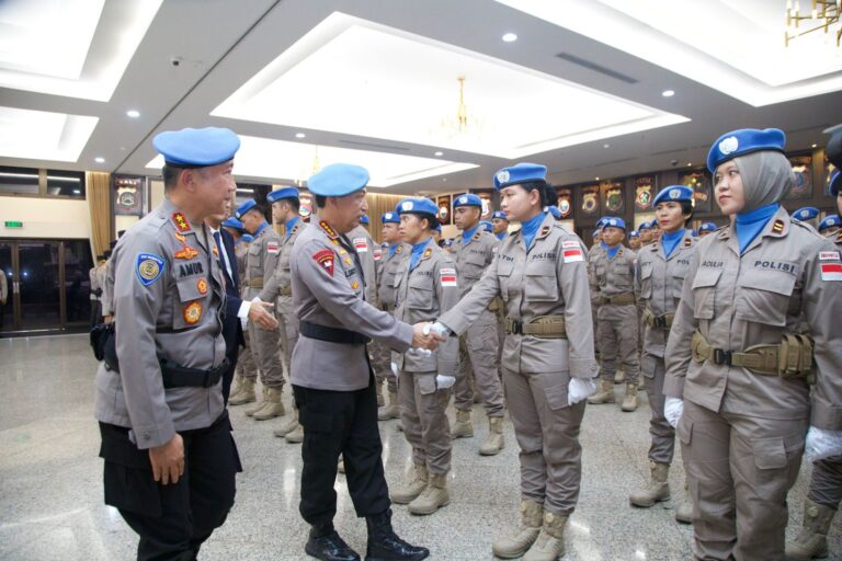 Kapolri Lepas Satgas FPU 7 MINUSCA dalam Misi Perdamaian PBB di Afrika Tengah