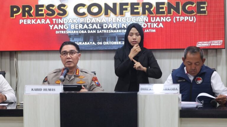 Polda Jatim Berhasil Ungkap 1.757 Kasus Narkoba dan Sita Aset Rp 30,1 Miliar dari Jaringan TPPU
