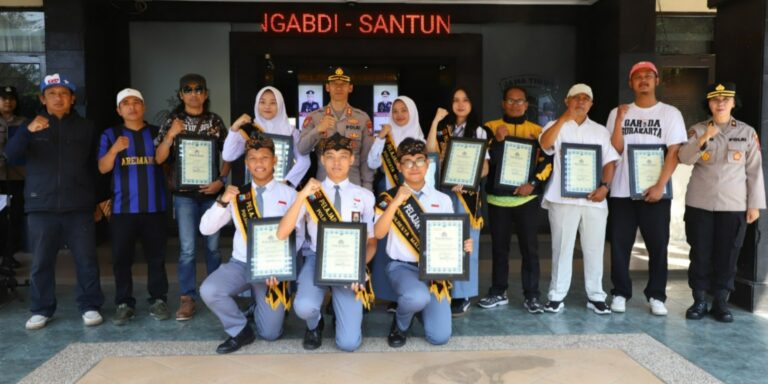 Polresta Malang Kota Apresiasi dan Penghargaan kepada Elemen Masyarakat Berprestasi