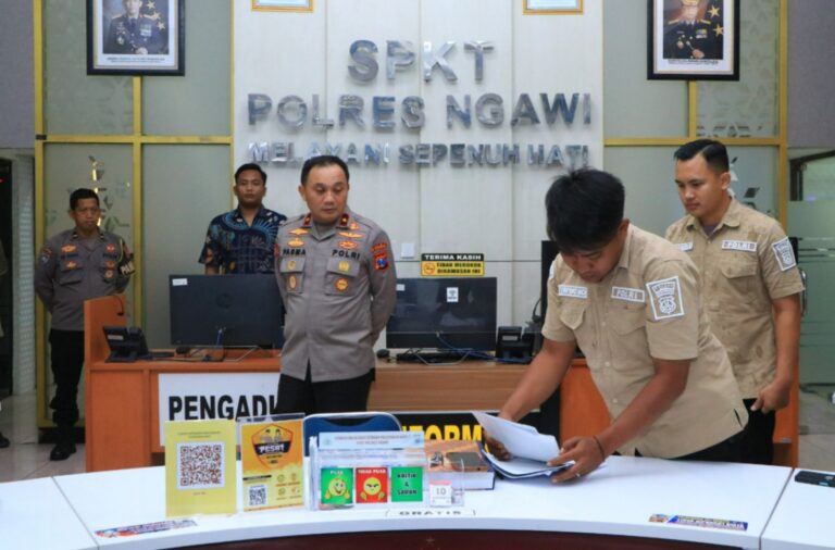 Wakapolda Jatim Kunjungi Polres Ngawi Tinjau Kesiapan Pelayanan Masyarakat di SPKT