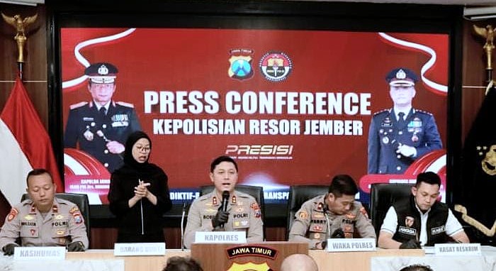 Polres Jember Berhasil Bongkar Sindikat Curanmor Amankan Tiga Tersangka dan 23 Motor Curian