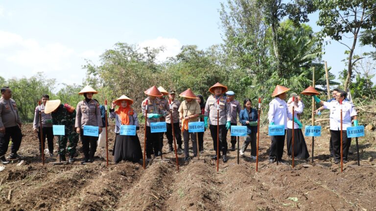 Tingkatkan Ketahanan Pangan, Polresta Malang Kota Tanam Jagung Kuartal IV dan Bakti Kesehatan Gratis Hingga Gelar Pasar Beras Murah