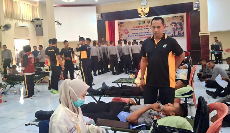 Misi Kemanusiaan SPN Polda Jatim Kumpulkan 170 Kantong Darah Wujudkan Program Kampus Sehat