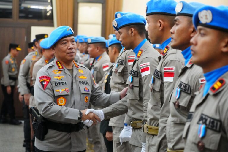 Komitmen Indonesia Dukung Perdamaian Duni: Wakapolri Pimpin Upacara Purna Tugas 139 Personel Kontingen Garuda Bhayangkara