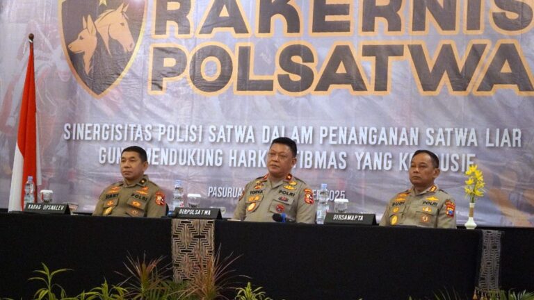 70 Polisi Satwa Ikuti Rakernis Ditpolsatwa di Pasuruan