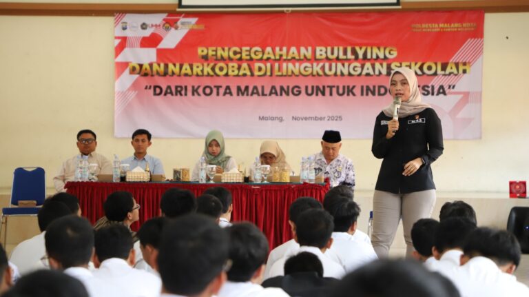Dari Kota Malang untuk Indonesia”: Polresta Malang Kota & UMM Gencarkan Roadshow Anti-Bullying & Narkoba