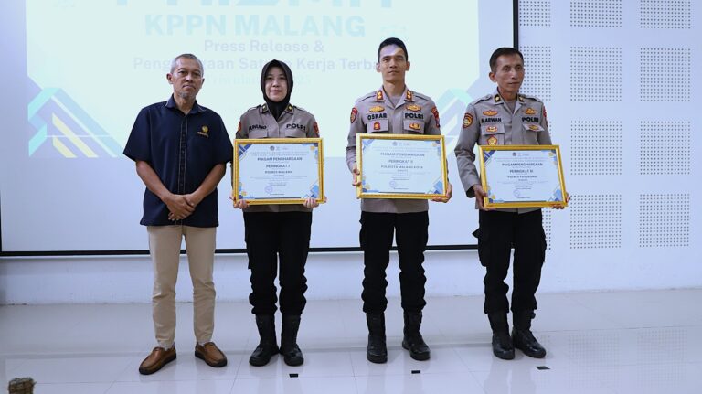 Polresta Malang Kota Kembali Raih Penghargaan Penyerapan Anggaran Terbaik Kedua KPPN Malang Triwulan III 2025