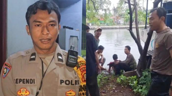 Aksi Heroik Bhabinkamtibmas Polsek Koja Selamatkan Dua Pemuda Nyaris Tenggelam