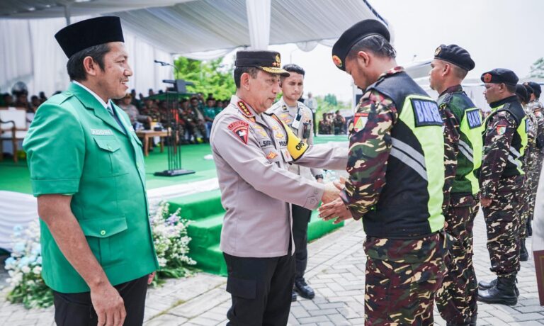 Pimpin Apel Kebangsaan Banser, Kapolri: Kesiapsiagaan Bencana dalam Pengamanan Nataru