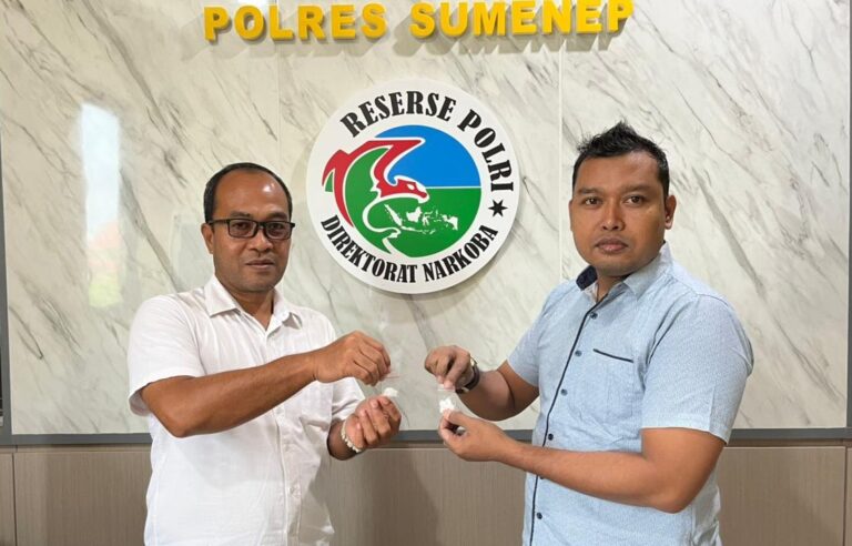 Polres Sumenep Amankan Tersangka Pengedar Sabu di Talango