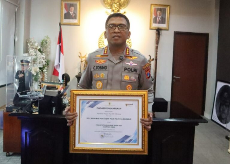 SPKT MMPP Polresta Sidoarjo Raih Penghargaan Menteri PANRB
