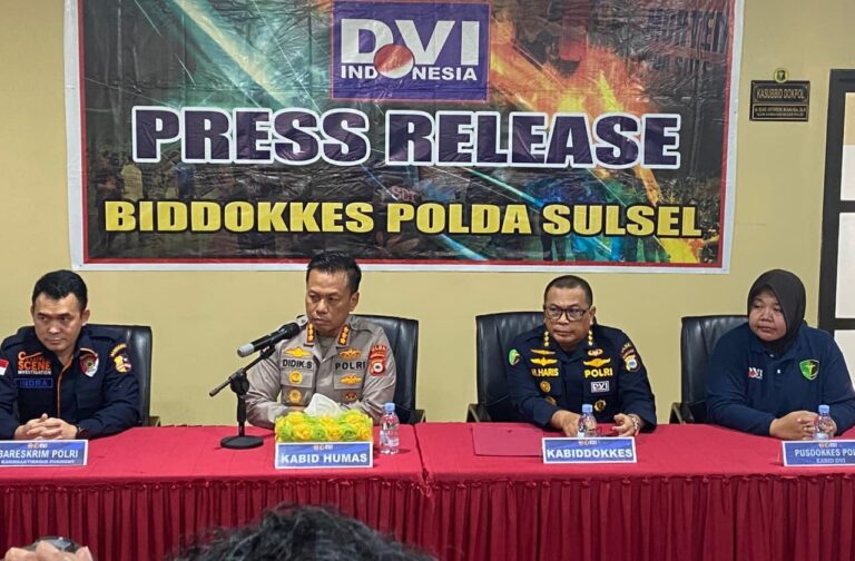 Tim DVI Polri Identifikasi Tahap Awal 10 Korban Kecelakaan Pesawat ATR 42-500