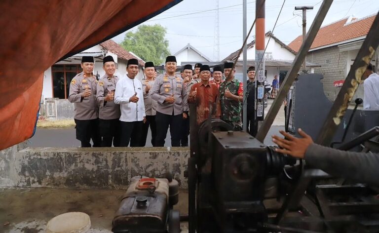 Polres Kediri Bangun Sumur Bor Bantu Kebutuhan Air Bersih Warga Desa Belor