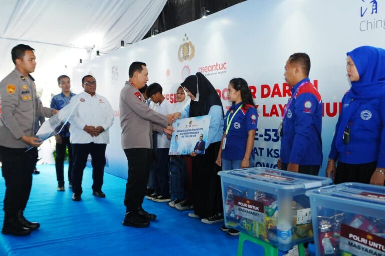 Kapolri di HUT ke-53 KSPSI: Polri Siap Kawal Hak dan Dukung Perjuangan Buruh