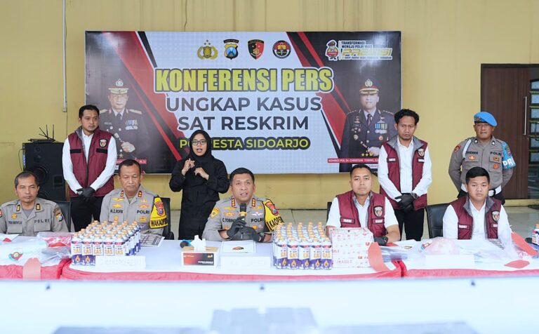 Polresta Sidoarjo Bongkar Pengoplosan LPG Subsidi Jadi Gas Portabel