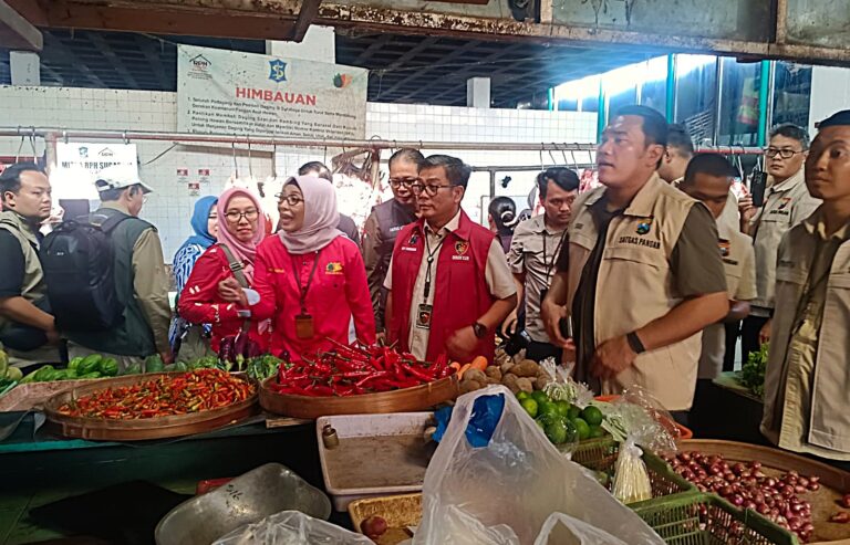 Jelang Ramadhan Satgas Pangan Polda Jatim Sidak Sejumlah Pasar di Surabaya