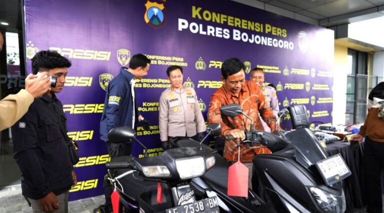 Polres Bojonegoro Ungkap Dua Kasus Curanmor, Dua Tersangka Diamankan
