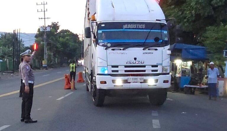 Polresta Banyuwangi Optimalkan Buffer Zone Bulusan Kepadatan Terurai, Sopir Puji Polisi