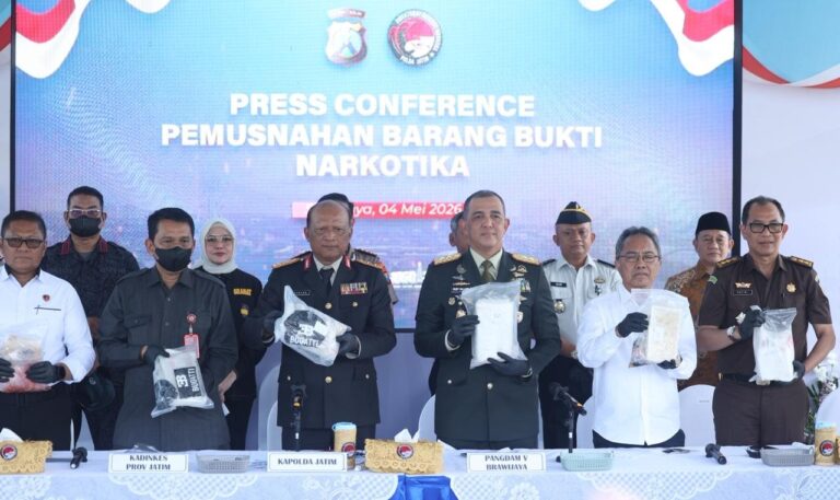 Polda Jatim Musnahkan 22,226 Kg Kokain, Tegaskan Komitmen Perang Melawan Narkoba