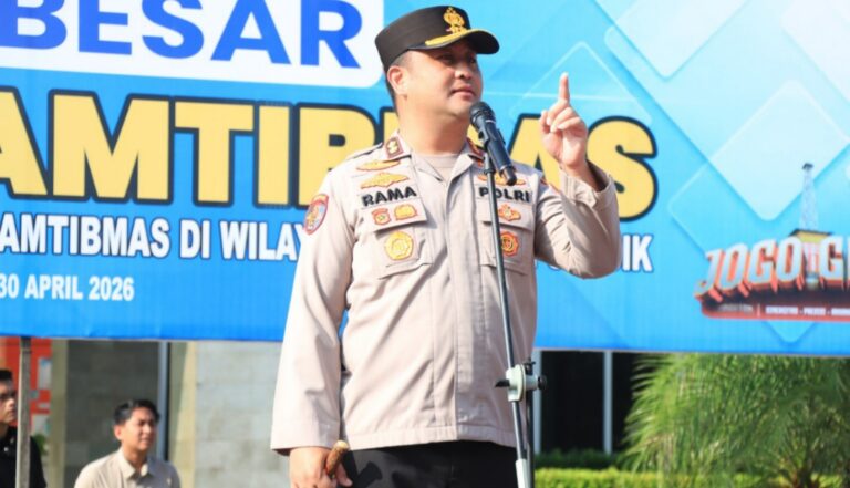 Peringatan May Day di Stadion Gejos Berjalan Kondusif, Kapolres Gresik Apresiasi Elemen Buruh