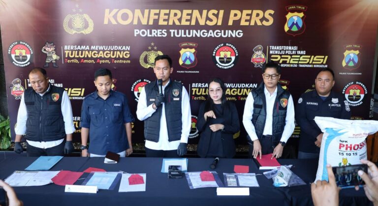 Polres Tulungagung Ungkap Fakta Baru Kasus Dugaan Peredaran Pupuk Ilegal