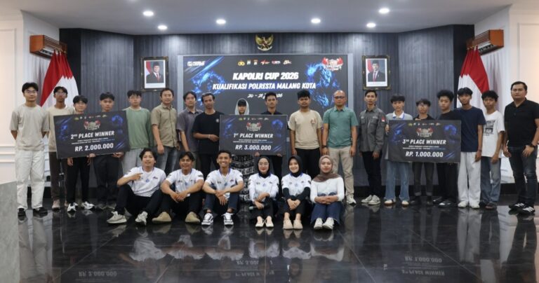 Polresta Malang Kota Gelar Kualifikasi “Kapolri Cup 2026 Mobile Legends”, Tim Lebih Semangat Wakili Kota Malang ke Babak 32 Besar